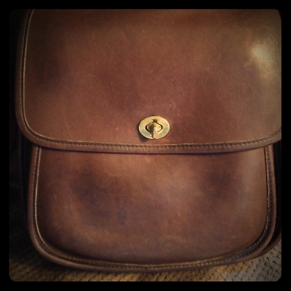 Vintage Coach Crossbody Messenger Bag